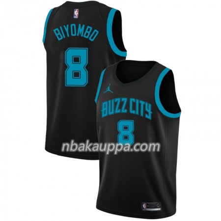Charlotte Hornets Cody Bismack Biyombo 8 2018-19 Jordan Brand City Edition Musta Pelipaidat Swingman - Miesten